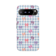 Bow-Patterned Google Pixel Phone Case - Stylish Protection for Your Device