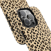 Leopard Print Tough Phone Case - Stylish Protection for Your Device