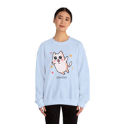 Cute Cat Graphic Unisex Crewneck Sweatshirt - DEVOTREE