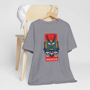 Merge Graphic Unisex Jersey Tee - Bold Skull & Dragon Design