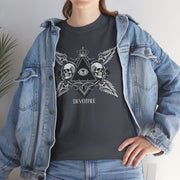 Devotree Skull Wings Unisex Heavy Cotton Tee - Edgy Graphic T-Shirt for Alternative Lifestyle