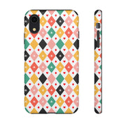Colorful Playing Card Pattern Tough Case for iPhone
