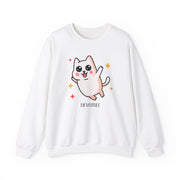 Cute Cat Graphic Unisex Crewneck Sweatshirt - DEVOTREE