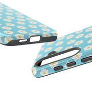 Floral Tough Samsung Galaxy Phone Case - Daisy Design for Summer Vibes