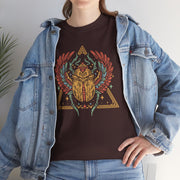 Bohemian Graphic Unisex Heavy Cotton Tee – Vintage Beetle Design