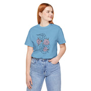 Floral Snake Unisex Jersey Tee - Vibrant Graphic T-Shirt