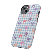 Cute Bow Pattern iPhone Case - Tough Cases for Girls & Women