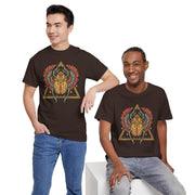 Bohemian Graphic Unisex Heavy Cotton Tee – Vintage Beetle Design