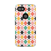Colorful Diamond Pattern Google Pixel Phone Case - Tough Cases