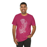 Eco-Friendly Nature Art Unisex Jersey Tee - Botanical Design