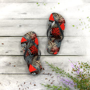 Tropical Print Flip Flops - Summer Vibes Sandals for Beach Lovers