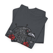 Devotree Unisex Heavy Cotton Tee - Vintage Eagle & Roses Graphic Shirt