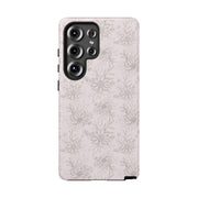 Floral Tough Samsung Galaxy Phone Case - Durable Design for Nature Lovers