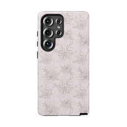 Floral Tough Samsung Galaxy Phone Case - Durable Design for Nature Lovers