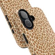 Giraffe Print Tough Phone Case for Animal Lovers