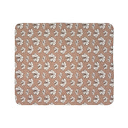 Cozy Floral Fleece Sherpa Blanket for Home Decor