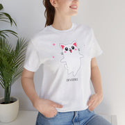 Cute Cat Devotion Unisex Short Sleeve Tee - Fun & Playful T-Shirt for Cat Lovers