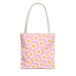 Cute Daisy Print Tote Bag for Spring Outings