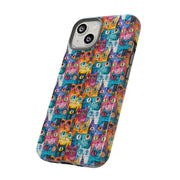 Playful Cat iPhone Case - Tough & Colorful Design