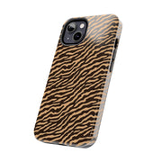 Wild Tiger Print Tough Phone Case – Durable Protection for Adventurers