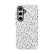 Cute Dog Pattern Samsung Galaxy Phone Case - Tough Cases for Pet Lovers