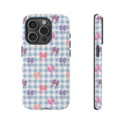 Cute Bow Pattern iPhone Case - Tough Cases for Girls & Women