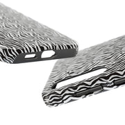 Zebra Print Tough Phone Case - Durable Protection for Style and Function