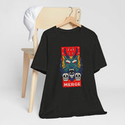 Merge Graphic Unisex Tee - Edgy Skull & Dragon Design