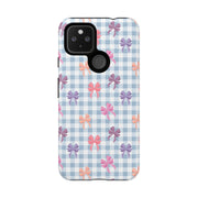 Bow-Patterned Google Pixel Phone Case - Stylish Protection for Your Device