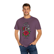 Devotree Snake & Roses Unisex Garment-Dyed T-Shirt