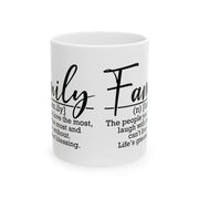 Family Definition Ceramic Mug - Gift for Loved Ones