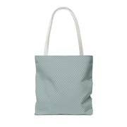 Chic Polka Dot Tote Bag - Aqua Blue Reusable Shopping Bag