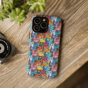 Playful Cat iPhone Case - Tough & Colorful Design