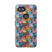 Colorful Cat Google Pixel Phone Case - Tough Cases for Pet Lovers