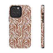 Stylish Zebra Print Tough Phone Case - Durable Protection & Trendy Design