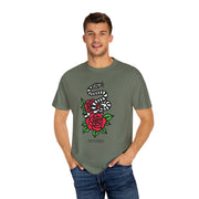 Devotree Snake & Roses Unisex Garment-Dyed T-Shirt