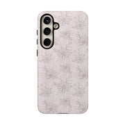 Floral Tough Samsung Galaxy Phone Case - Durable Design for Nature Lovers