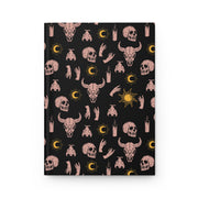Mystical Skull & Sun Hardcover Journal - Dark Theme for Creatives