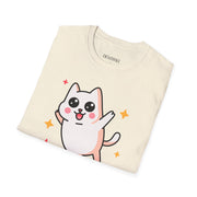 Cute Cat Graphic Unisex Softstyle T-Shirt - Perfect for Pet Lovers