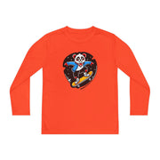 Youth Skateboarding Panda Long Sleeve Tee - Fun and Sporty Design for Active Kids
