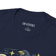 Gothic Raven and Skull Unisex Heavy Cotton Tee