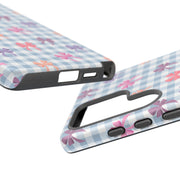 Cute Bow Pattern Tough Samsung Galaxy Phone Case - Stylish Protective Cover for Everyday Use