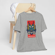 Merge Graphic Unisex Jersey Tee - Bold Skull & Dragon Design
