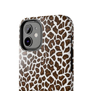 Stylish Leopard Print Tough Phone Case - Durable Protection for Your Device