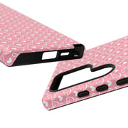 Cute Patterned Samsung Galaxy Phone Case - Tough Cases with Pink Hearts