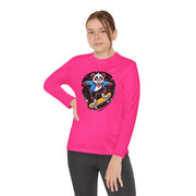 Youth Skateboarding Panda Long Sleeve Tee - Fun and Sporty Design for Active Kids