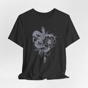 Botanical Snake Unisex Tee - Trendy Graphic T-Shirt for Nature Lovers