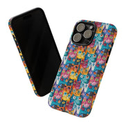 Playful Cat iPhone Case - Tough & Colorful Design