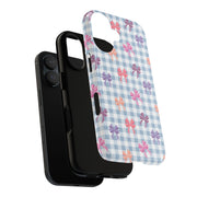 Cute Bow Pattern iPhone Case - Tough Cases for Girls & Women