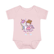 Adorable Princess Unicorn Baby Bodysuit - Cute Infant Outfit for Girls